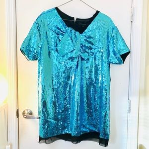 Marc Jacobs blue sequins mini dress